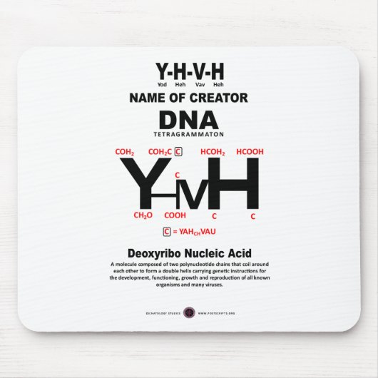 YHVH-DNA Chemical Bond Muismat (Voorkant)