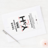 YHVH-DNA Chemical Bond Rechthoekige Sticker (Envelop)