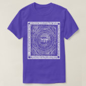 YHVH Tetragrammaton Hebrew Kabbalah Yahweh Medieva T-shirt (Design voorkant)