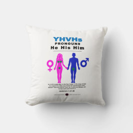 YHVH's ronouns Kussen