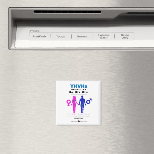 YHVH's ronouns Magneet (Insitu (Vaatwasser))