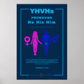 YHVH's ronouns Poster (Voorkant)