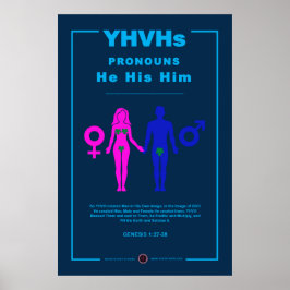 YHVH's ronouns Poster