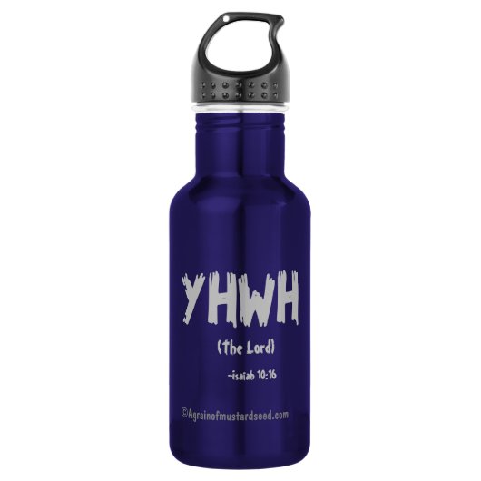 YHWH Bijbelprijzen Waterfles (Voorkant)
