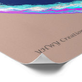 YHWH Creatie origineel schilderij ~ Verborgen berg Poster (Hoek)