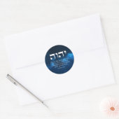 YHWH - De naam van God Klassieke Ronde Sticker (Envelop)