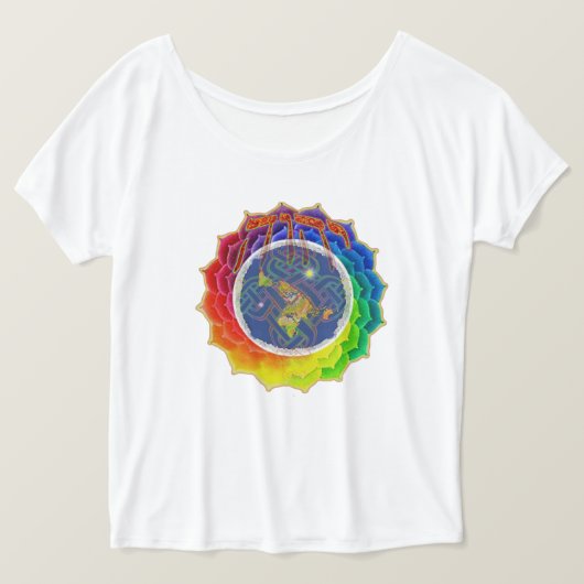 YHWH HOESJES EARTH~Canvas Slouchy T-Shirt (Design voorkant)