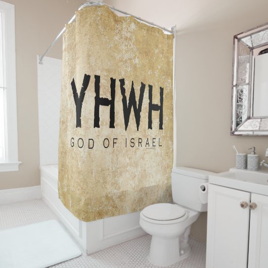 YHWH (Jehovah) Douchegordijn (In situ)