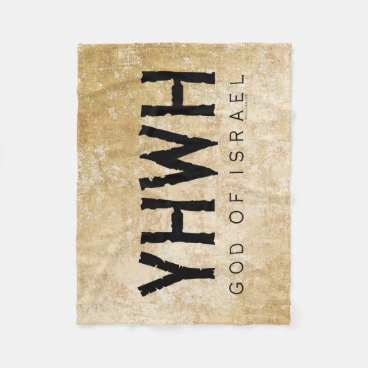 YHWH (Jehovah) Fleece Deken (Voorkant)