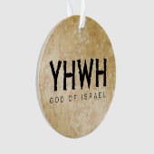 YHWH (Jehovah) God van Israël Ornament (voorkant)