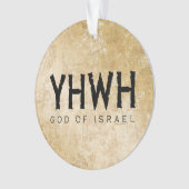 YHWH (Jehovah) God van Israël Ornament (voorkant)