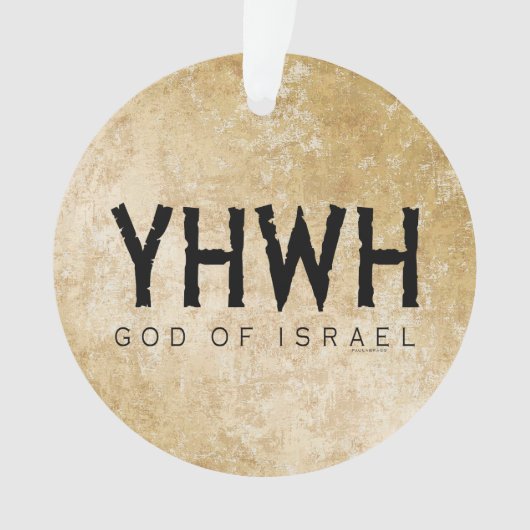 YHWH (Jehovah) God van Israël Ornament (voorkant)