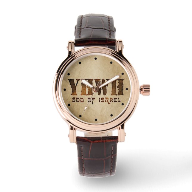 YHWH Jehovah Horloge (Voorkant)
