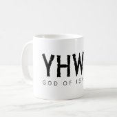 YHWH (Jehovah) Koffiemok (Voorkant links)