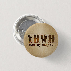 YHWH Jehovah Ronde Button 3,2 Cm
