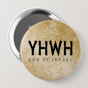 YHWH Jehovah Ronde Button 4,0 Cm