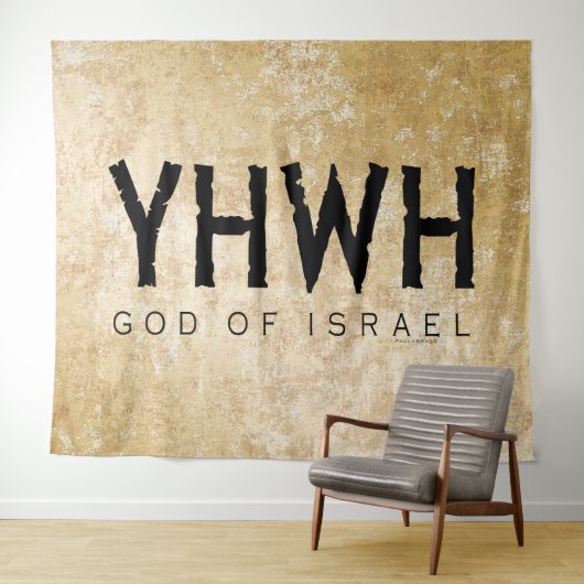 YHWH (Jehovah) Wandkleed (In Situ (horizontaal))