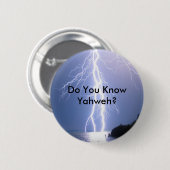 YHWH Lightning Ronde Button 5,7 Cm (Voorkant /achterkant)