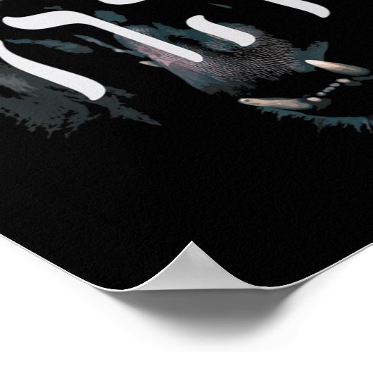 YHWH Lion Judah - Yahweh in Hebreeuws T-ShirtThis Poster (Hoek)