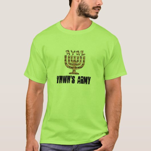 YHWH logo1 kopie, YHWH'S ARMY T-shirt (Voorkant)