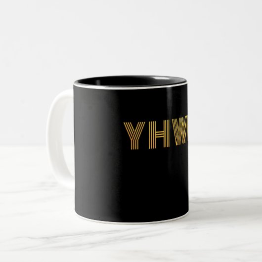 YHWH TWEEKLEURIGE KOFFIEMOK (Voorkant links)
