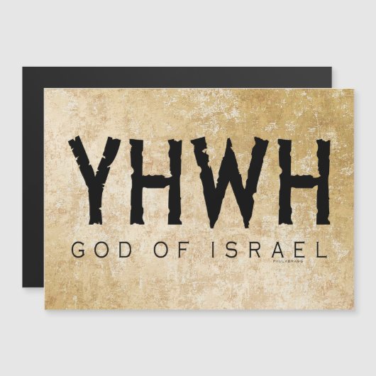 YHWH (Yahweh, Jehovah) God Israel Tetragrammaton (Voorkant / Achterkant)