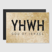 YHWH (Yahweh, Jehovah) God Israel Tetragrammaton (Voorkant / Achterkant)