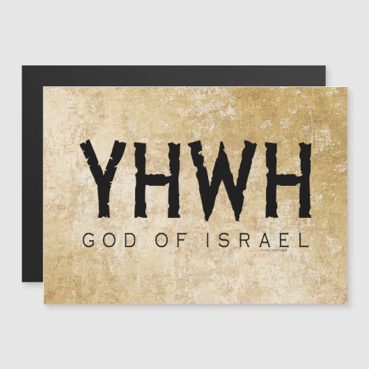 YHWH (Yahweh, Jehovah) God Israel Tetragrammaton (Voorkant / Achterkant)