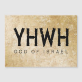 YHWH (Yahweh, Jehovah) God Israel Tetragrammaton (Voorkant)