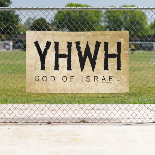 YHWH (Yahweh, Jehovah) God van Israël Spandoek (Insitu)