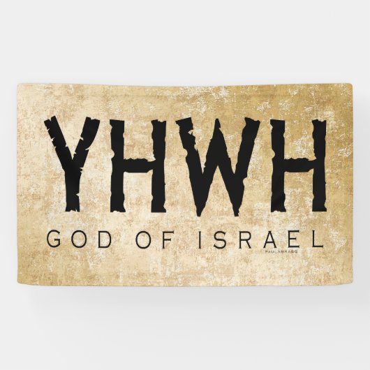 YHWH (Yahweh, Jehovah) God van Israël Spandoek