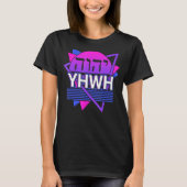 YHWH Yahweh Tetragrammaton Retro 2 T-shirt (Voorkant)