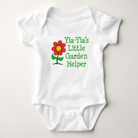 Yia-Yia's kleine tuinhelper Romper (Voorkant)