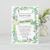 Yianni Baptism Invitation Kaart (Staand voorkant)