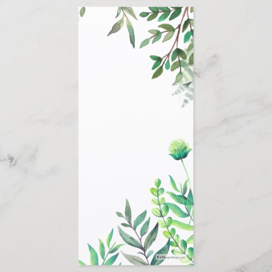 Yianni Menu (Achterkant)