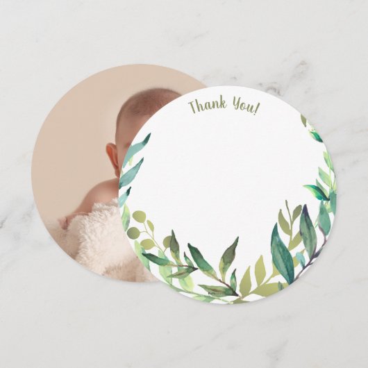 Yianni Ronde Foto Dank u kaart (Voorkant / Achterkant)