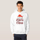 Yiayia Claus T-shirt Kerstmis Pajama Fam (Voorkant volledig)