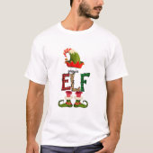 Yiayia Elf Matching Family Group kerstparty P T-shirt (Voorkant)
