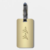 YiaYia Gold Bagagelabel (Achterkant verticaal)