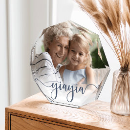 Yiayia | Grandma Script Overlay Fotoblokken