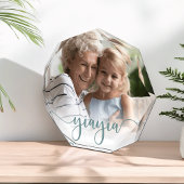 Yiayia | Grandma Script Overlay Fotoblokken