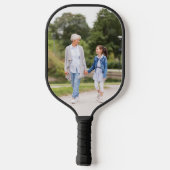 Yiayia Griekse grootmoeder blauwe gepersonaliseerd Pickleball Paddle (Achterkant)