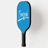 Yiayia Griekse grootmoeder blauwe gepersonaliseerd Pickleball Paddle (Links)