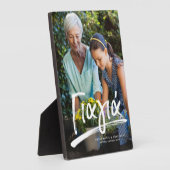 Yiayia Griekse grootmoeder gepersonaliseerde tekst Fotoplaat (Zijkant)