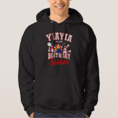 Yiayia van de verjaardag bowler bday bowling party hoodie (Voorkant)