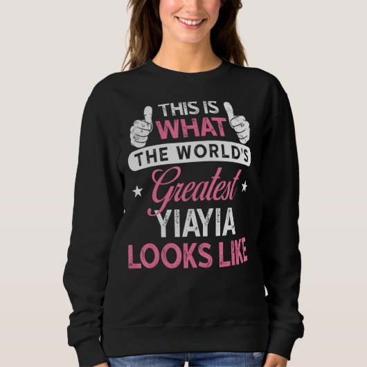 Yiayia World S Greatest Yiayia Trui (Voorkant)