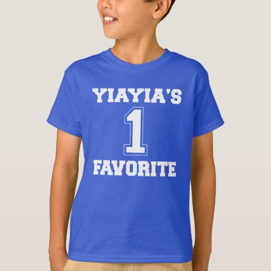 Yiayia's favoriete kleinkind #1 Unisex T-shirt van (Voorkant)