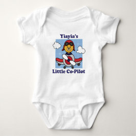 Yiayia's Little Co-Pilot - Cute Airplane Romper