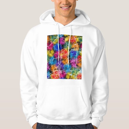 Yichun China Stadkaart Hoodie (Voorkant)