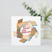 Yiddish: Alle mensen zijn broers en zussen! Eén me (Staand voorkant)